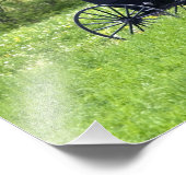 Pferd und Buggy in der Nähe von Berlin, Ohio. Fotodruck (Ecke)