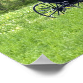 Pferd und Buggy in der Nähe von Berlin, Ohio. Poster (Ecke)