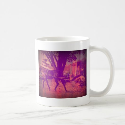 Pferd und Buggy Kaffeetasse (Rechts)