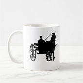 Pferd und Buggy Kaffeetasse (Links)