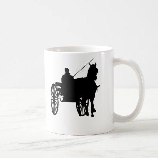 Pferd und Buggy Kaffeetasse (Rechts)