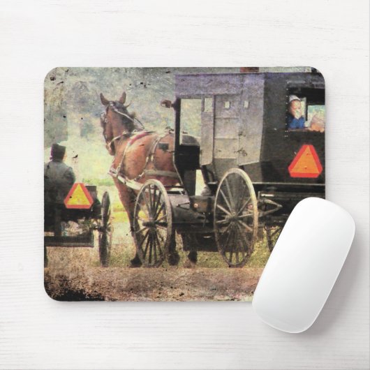 Pferd und Buggy Mousepad (Mit Mouse)