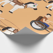 Pferd-und-Buggy-Pony-Kutsche Geschenkpapier (Ecke)