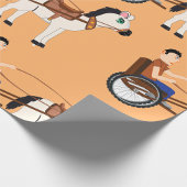 Pferd-und-Buggy-Pony-Kutsche Geschenkpapier