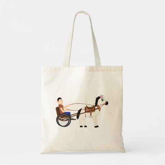 Pferd und Buggy Tote Tasche (Rückseite)