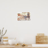 Pferd und Chariot Poster (Küche)