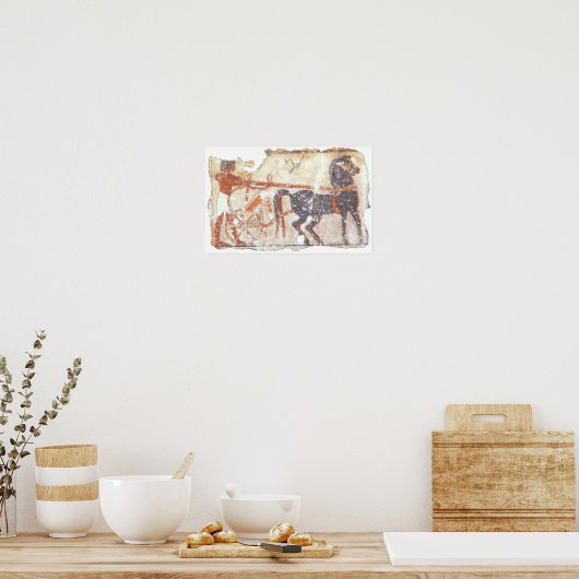 Pferd und Chariot Poster (Küche)