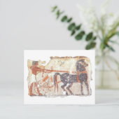 Pferd und Chariot Postkarte (Stehend Vorderseite)