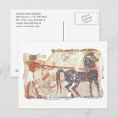 Pferd und Chariot Postkarte (Vorne/Hinten)