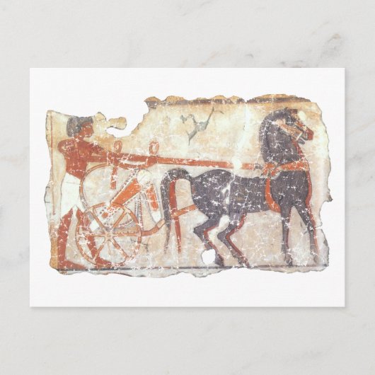 Pferd und Chariot Postkarte (Vorderseite)