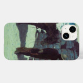 Pferd und Cowboy Winterschnee Case-Mate iPhone Hülle (Rückseite (Horizontal))