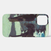 Pferd und Cowboy Winterschnee Case-Mate iPhone Hülle (Rückseite (Horizontal))