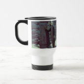 Pferd und Cowboy Winterschnee Reisebecher (Links)