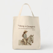 Pferd und Cowgirl Inspiration Tragetasche (Vorne)