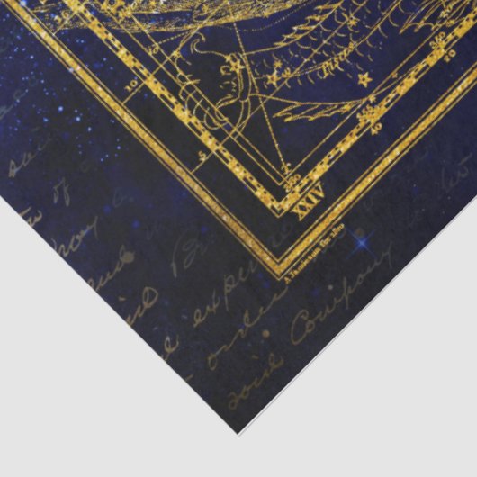 Pferd- und Delphinkonstellettenpapier Seidenpapier (Ausschnitt)