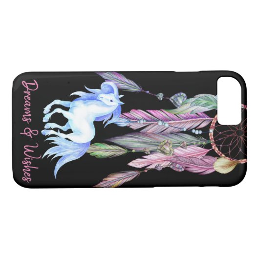 Pferd und Dreamcatcher ~ Dreams & Wishings BOHO Case-Mate iPhone Hülle (Rückseite (Horizontal))