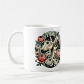 Pferd und Federn Kaffeetasse (Links)