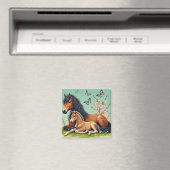 Pferd- und Foallenruhe im Frühjahr Magnet (In Situ (Geschirrspüler))