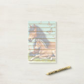 Pferd- und Foallenruhe im Frühjahr Post-it Klebezettel (Auf Schreibtisch)