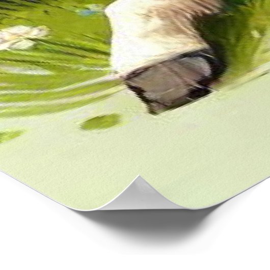 Pferd- und Foallenruhe im Frühjahr Poster (Ecke)