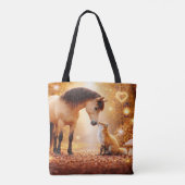 Pferd und Fuchs Fantasy Tasche (Rückseite)