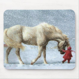 Pferd und Girl Mousepad