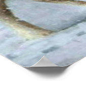 Pferd- und Girl-Winter-Poster Poster (Ecke)