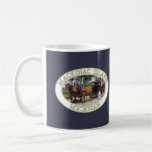 Pferd und Heirat auf Mackinac Island, Michigan Kaffeetasse (Links)