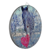 Pferd und Herz Dartscheibe (Vorderseite Links)