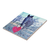 Pferd und Herz Fliese (Seite)