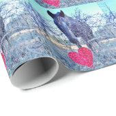 Pferd und Herz Geschenkpapier (Rolleneckpunkt)