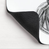Pferd und Herz Mousepad (Ecke)