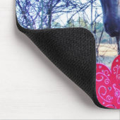 Pferd und Herz Mousepad (Ecke)