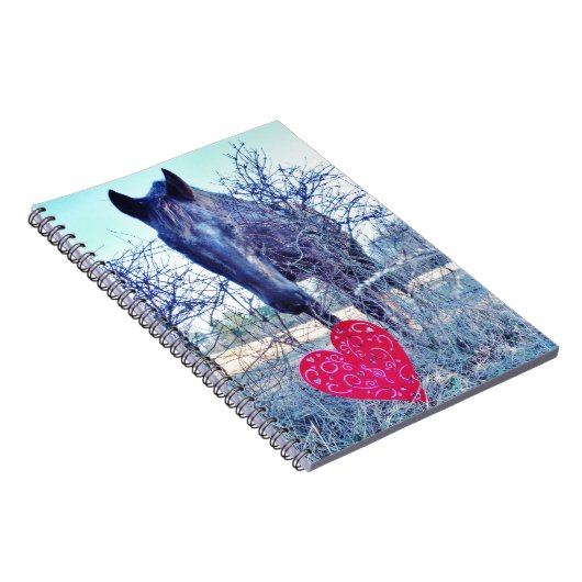 Pferd und Herz Notizblock (Rechte Seite)