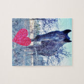 Pferd und Herz Puzzle (Horizontal)