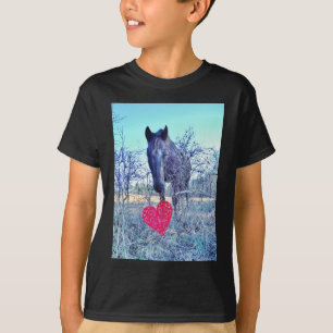 Pferd und Herz T-Shirt