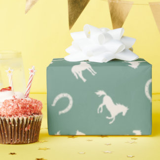 Pferd und Hufeisen Reitsport-Geschenkpapier Geschenkpapier