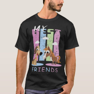 Pferd und Hund Amadeus Pferderennen  T-Shirt