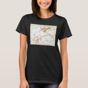 Pferd- und Hunde-Konstellation Vintage-Illustratio T-Shirt