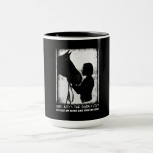 Pferd und in die Scheune geh ich, um meinen Versta Tasse