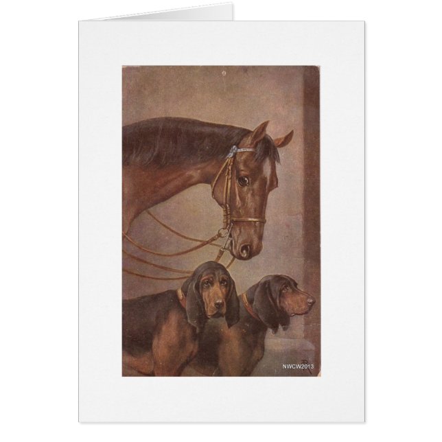 Pferd und Jagdhunde (Vorne)