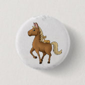 Pferd und Katze Button (Vorderseite)