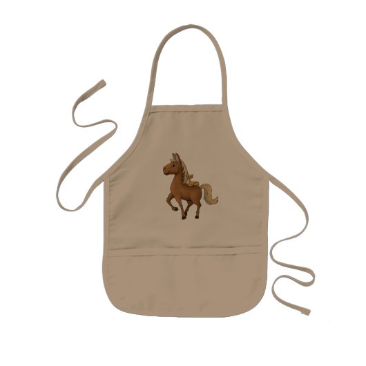 Pferd und Katze Kinderschürze (Vorne)