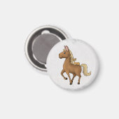 Pferd und Katze Magnet (Vorderseite/Rückseite)