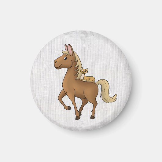 Pferd und Katze Magnet (Vorne)
