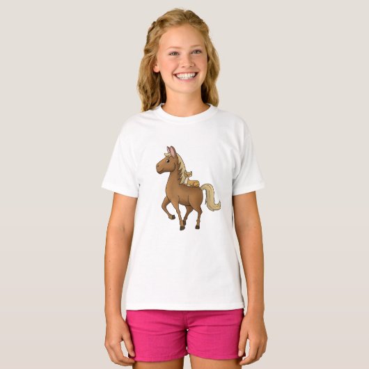 Pferd und Katze T-Shirt (Vorne ganz)
