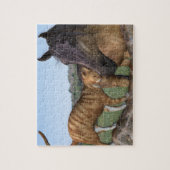 Pferd- und Katzenpuzzle - Liebe Thy Neigh-Purr Puzzle (Vertikal)