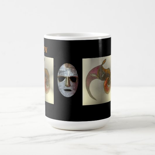 Pferd und Krieger Kaffeetasse (Mittel)