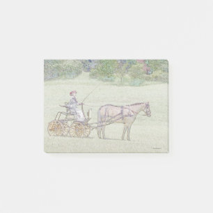 Pferd und Kutsche Post-it Klebezettel