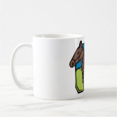 Pferd und Landmädchen Kaffeetasse (Links)